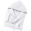 MAYRA Accappatoio Personalizzabile in Spugna 100% Cotone 500 gr Taglie Calibrate | Adulto, Uomo, Donna, Hotel | Personalizzato con Iniziali, Nome, Logo | Design e Ricamo Made in Italy (S, Bianco)