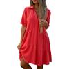 Cocila Abiti Lunghi Estivi Donna Abito da Donna con Scollo a V Stampato a Maniche Lunghe alla con Scollo Tondo Ampio da Donna Abiti da Manica Lunga Vestitino Estivo Donna Cotone