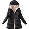 YIzdegg Piumino Leggero da Donna Con Cappuccio: Cappotto Invernale - Felpa Taglia Grande, Slim Fit, Giacca Calda e Confortevole, Y2k, Nero, M