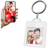 GUOMIS Portachiavi foto,Portachiavi personalizzato con foto,Portachiavi personalizzato,Regalo perfetto per anniversari di matrimonio, coppie, festività e compleanni (Bianco)