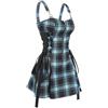 Generic Gonna con Cravatta in Vita per Ragazza Dolce Europea e Americana Nuova-Blu Mare-M