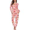 Dajingkj Dajinngkj Pigiama lungo da donna Pijamas Set caldo invernale da donna, morbido e morbido