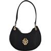 4US PACIOTTI 4US Cesare Paciotti - Borsa hobo in pelle, nero (9 X 26 X 9 cm)