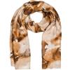 styleBREAKER Sciarpa donna motivo marmorizzato metallizzato,Beige-Marrone