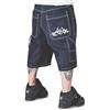 The blueskin Bermuda Uomo Larghi per liberare Il Vero Stile Baggy nella Massima comodità Color Blu Jeans Scuro W 30 IT 44