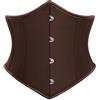 SCARLET DARKNESS Corsetto Stringivita Sottoseno da Donna con Stringhe e Stecche Steampunk per Allenamento della Vita, Marrone scuro, 50