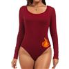 Joyshaper Donna Body a Collo Alto Maniche Lunghe Bodysuit Casual Elegante Bluse Camicie Maglietta Intima
