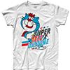 3styler T-Shirt Uomo Supertelegattone - Gatto Azzurro Carosello - Super Telegattone - Linea Classic - 100% Cotone 185 gr/mq