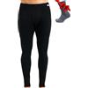 Merino.tech Pantaloni Termici Lana Merino Uomo Intimo + Calzini (Small, Black 250)
