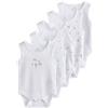 NEXT Unisex Bambino Confezione da 5 body a canotta per neonati Bianco 18 Mesi-24 Mesi