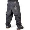 The blueskin Jeans Baggy Uomo - Denim Nero Oversize Streetwear - 100% Cotone Artigianale Made in Italy - Tasca con Tag Giallo - Stile Skate Hip Hop - Taglie 40-56