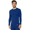 DANISH ENDURANCE Maglia Termica Uomo in Lana Merino, Manica Lunga, per Sci, Trekking, Escursionismo con o Senza Chiusura Zip, Navy, 3XL