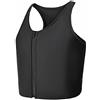 Wonababi Binder petto per Transgender, Binder Trans con cerniera mezza lunghezza confortevole canotta piatta per ginecomastia camicie di compressione Cosplay FTM Binder Bra