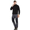 Generisch Pantaloni da snowboard da uomo, impermeabili, funzionali, traspiranti, taglie forti, da trekking, con cerniera, patchwork, softshell, antivento, traspiranti, da sci, da lavoro, grigio., XXXL