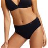 Intimitaly Liabel® 5 Slip Vita Alta Donna Microfibra Manopesca Ultra Morbido Mutande Donna Cotone Vita Alta (5 Nere, L/XL)