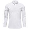 Casey Kevin Camicia Uomo Maniche Lunghe - 100% Cotone - Regular Fit - Colletto con Bottoni Casual Camicie con Tasche