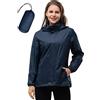 33,000ft Giacca impermeabile da donna, in softshell, traspirante, impermeabile, per le mezze stagioni, per la primavera, l'autunno, per le escursioni, il trekking, la bicicletta