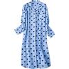 Generic Camicia da notte da donna a maniche lunghe, camicia da notte da donna con colletto rovesciato, camicia da notte in stile cartone animato, camicia da notte in stile cartone animato, maglietta per la