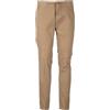 Coveri Pantalone uomo elasticizzato tinta unita con elastico in vita, coulisse e vestibilità slim fit