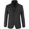 VEQUÈ Giubbotto Uomo Invernale Giacca Imbottita Casual Maniche Lunghe Zip Giubbino Sartoriale Giaccone Elegante Piumino