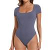 Joyshaper Body da donna con spalle scoperte, senza maniche, canotta estiva elegante, con spalline sottili, perizoma