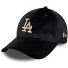 New Era Los Angeles Dodgers MLB Team Suede Black 9Twenty Unstructured Strapback cap - One-Size