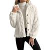 Cocila Giacca Invernale In Pile Riscaldante 2025 Per Donna Con Bottoni E Collo Alto Primaverile (White Xl) Giacca Militare Donna Piumino Grigio Giubbotto Pelle Curvy Abbigliamento Casual Mezza