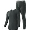 DAVID ARCHY Set Termico da Uomo Intimo Termico Running Sci Ciclismo Fitness Contiene Misto Lana e Seta di gelso Caldo e lussuosamente Morbido Assorbe l'umidità da -10 °C a 0 °C