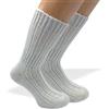 PASINI FASHION 2 Paia - Calze pesanti da uomo con Alpaca - Collezione EVEREST - calde e confortevoli, in assortimento di due colori (2 Paia Bianco, 39-42)