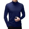 Ophestin Uomo Mezzo Dolcevita Camicia Manica Lunga Pullover Basic Progettato Sottogonna Collo Polo Stretch Slim Fit Maglioni Blu Reale, L