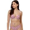 Lovable Reggiseno Push-Up Printed Knitted Micro, Bikini de Donna, Multicolore (Rosa e Stampa Fiori), 34C