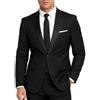 Allthemen Blazer da Uomo Slim Fit Formale Giacca da Abito One Button Monopetto Casual Tuxedo Suit Giacche Smart Blazer