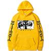 zhedu Anime Death Note Felpa con Cappuccio Stampata Lunghe Casual Harajuku Streetwear Pullover con Cappuccio Top