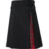 Eauptffy Scozzese Uomo, Kilt Scozzese Donna Lungo, Tradizionali Colore Giuntura Kilt Scotland Uomo Taglie Forti Pieghe Gonna A Vita Alta con Tasche Individualità Taglio Classico
