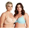 Curve Muse Reggiseno Ferretto Aggiunge 1 Coppa-x2-Light Blue,Nude-7D