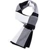 WANYING Sciarpa Uomo Giovane Autunno Inverno 6% Lana Morbido Business 180 × 30 cm a Righe a Quadri