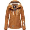 MARIKOO Giacca softshell da donna giacca invernale idrorepellente outdoor B864, Caramello, S