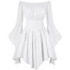 Generic estiti Casual Donna Vestiti Senza Maniche Abiti Estivi Maxi Moda Sexy Abito Lino Girocollo Corti Estivo