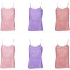 Navigare Canotte Spalla Stretta Bimba/Ragazza Puro Cotone Art. 29003 (5 (5-6 Anni), 6 Pezzi colorato)