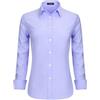 Stamain Camicia Donna Manica Lunga No Stiro Blusa Elegante Regular Fit Camicetta Classica per Ufficio Lavoro Cerimonia vestibilità Comoda