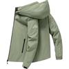 Generico Giacca Invernale Uomo Leggero, Giubbino Antivento e Impermeabile con Cappuccio - Elegante Caldo Cappotto con Cerniera e Fodera per Outdoor