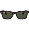 Ray-Ban Wayfarer, Occhiali da Sole da Uomo, Marrone (902 902), 50 mm, Classico
