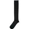 Fontana Calze 6 paia di calze lunghe in Filo di Scozia con elastico confort mod. SANITARIO. NERO 39/41