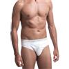 SNELLY Mutande Uomo Slip in Cotone Elasticizzato Pacco da 6-9-12 Pezzi Slip Bianco o Nero o 6-12 Slip Colori Assortiti (Nero, Blu, Grigio) con Elastico Esterno U111E Intimo Pratico Comodo e di Marca
