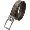 Navigare SET REGALO Cintura In Pelle Con Fibbia Automatica - Regolazione Senza Fori - Confezione Elegante, Ideale Regalo Per Uomo, Perfetta Per Look Casual, Formali (TM)