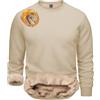 TACVASEN Uomo Felpe Foderate Camicie Sportive a Maniche Lunghe Maglioni Caldi Invernali, Cachi Chiaro, L