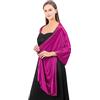 LumiSyne Donna Scialle Stola In Raso Setoso Per Abito Da Sera Tinta Unita Sciarpe Lunga Leggero Elegante Wrap Stola Per Sposa Matrimonio Cerimonia Festa, 200×70cm