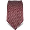 Vincenzo Boretti cravatta elegante classica da uomo, 8 cm x 15 cm, di pura seta di alta qualità, idrorepellente e antisporco, a disegni rosso vino