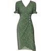 Cocila Vestiti Estate Donna Taglie Forti Vestitino Largo Donna Vestiti Donna Estivi Lunghi Casual Vestito Svasato Donna Estate Abito Elegante Cerimonia Vestiti Donna Capodanno (Green, S)