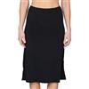 BestSale247 Sottogonna da donna - corta circa 50 cm o lunga circa 70 cm - Sottogonna elegante invisibile, Nero Lungo, S-M